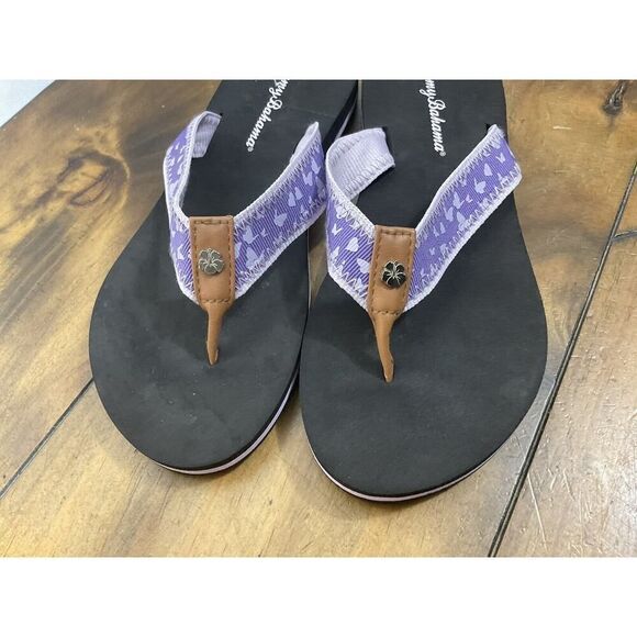 Tommy Bahama Woman's Miramar Flip Flops Purple Size 8 - Picture 3 of 7